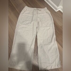 Amazon Wide Leg Linen Blend Pant